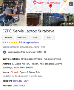 EZPC Service Laptop Komputer Gresik